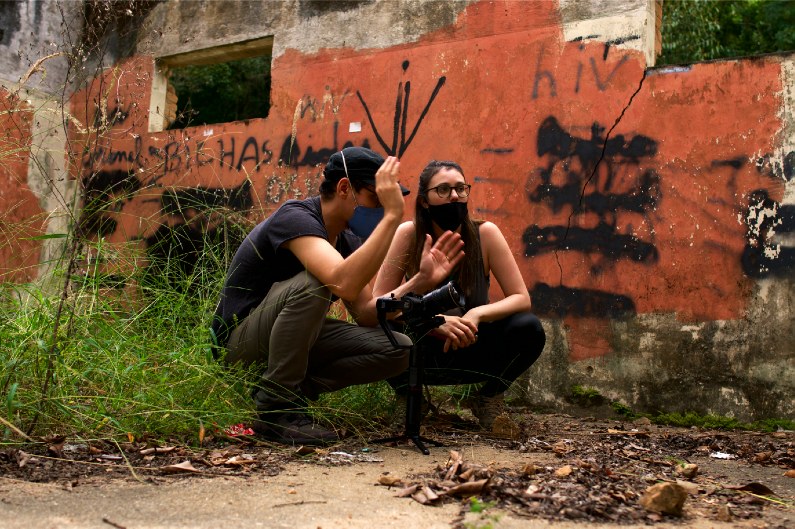 Frame do documentário Quero Ser Homem-Aranha